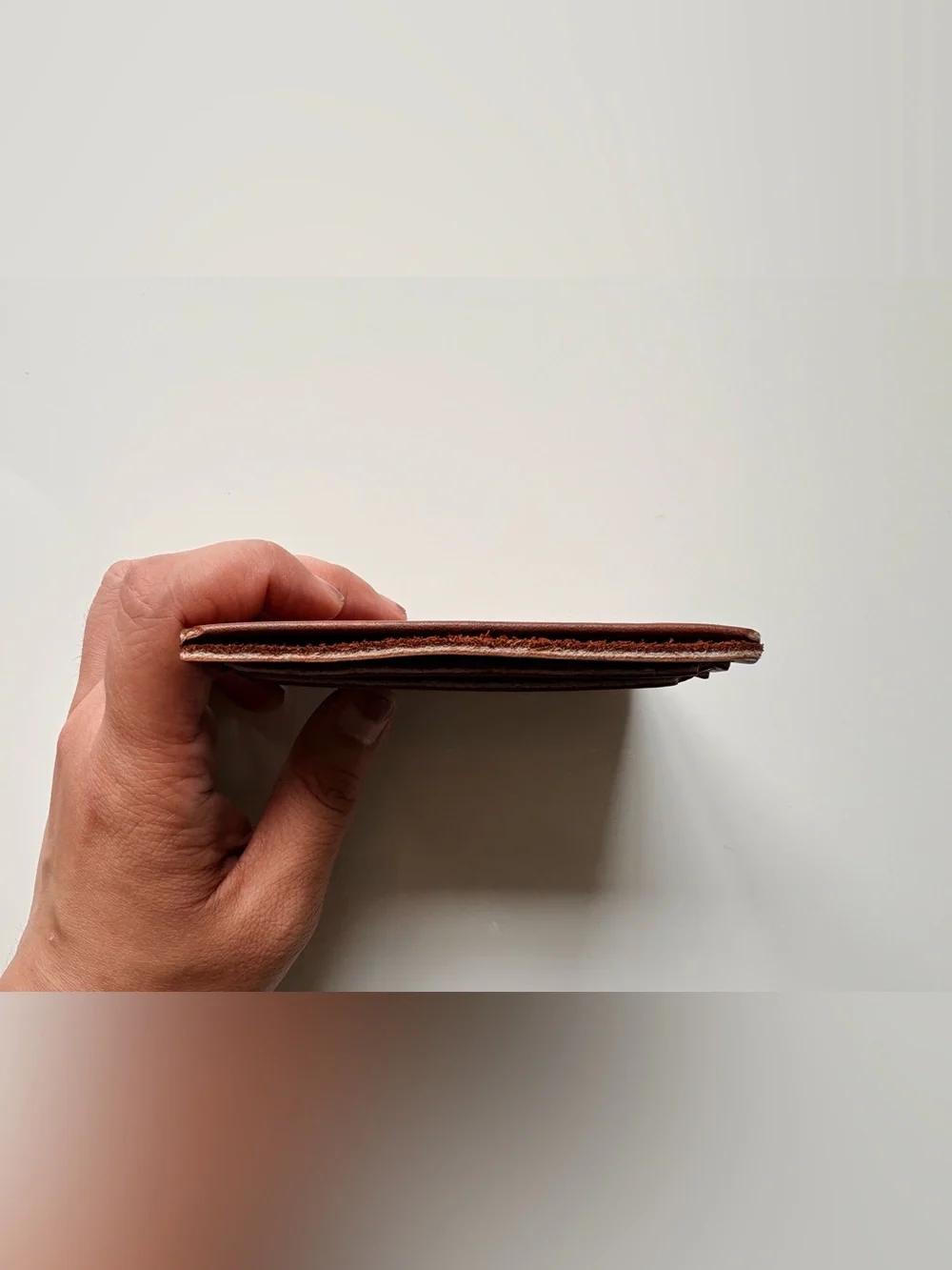 CUSTOM COACH Vintage City Bag British Tan Leather Creed Card Case ID Wallet 9790